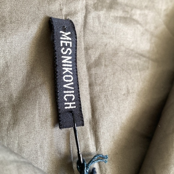 Olive Green Wrap Dress - Picture 2 of 4